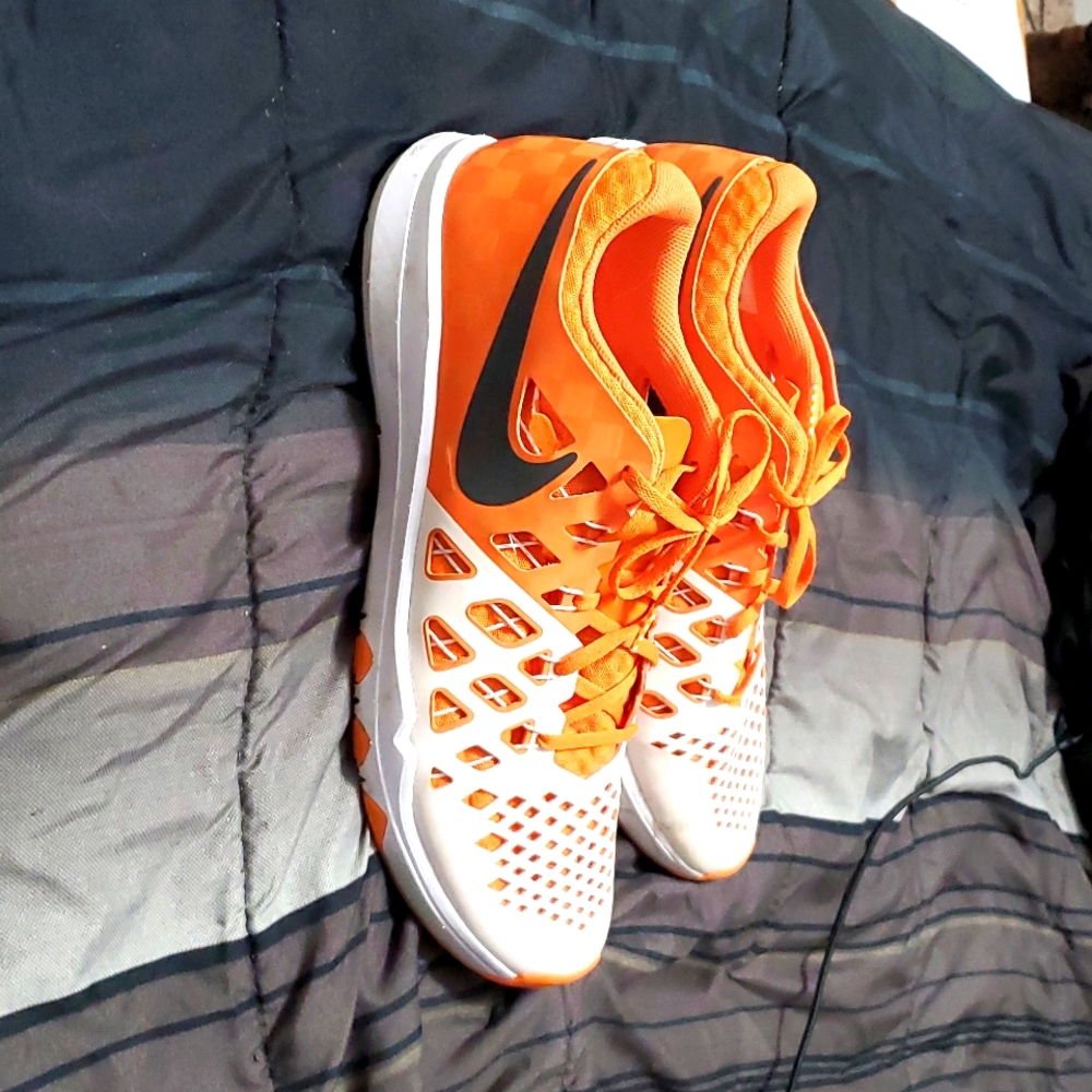 Nike Mens Train Speed 4 AMP 844102-801 Orange White Sneaker Shoes Lace Up Sz 13